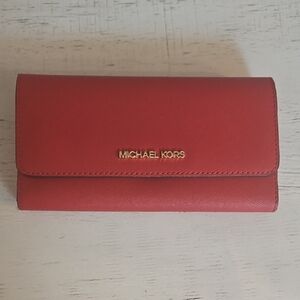 Michael Kors Scarlet Red Wallet